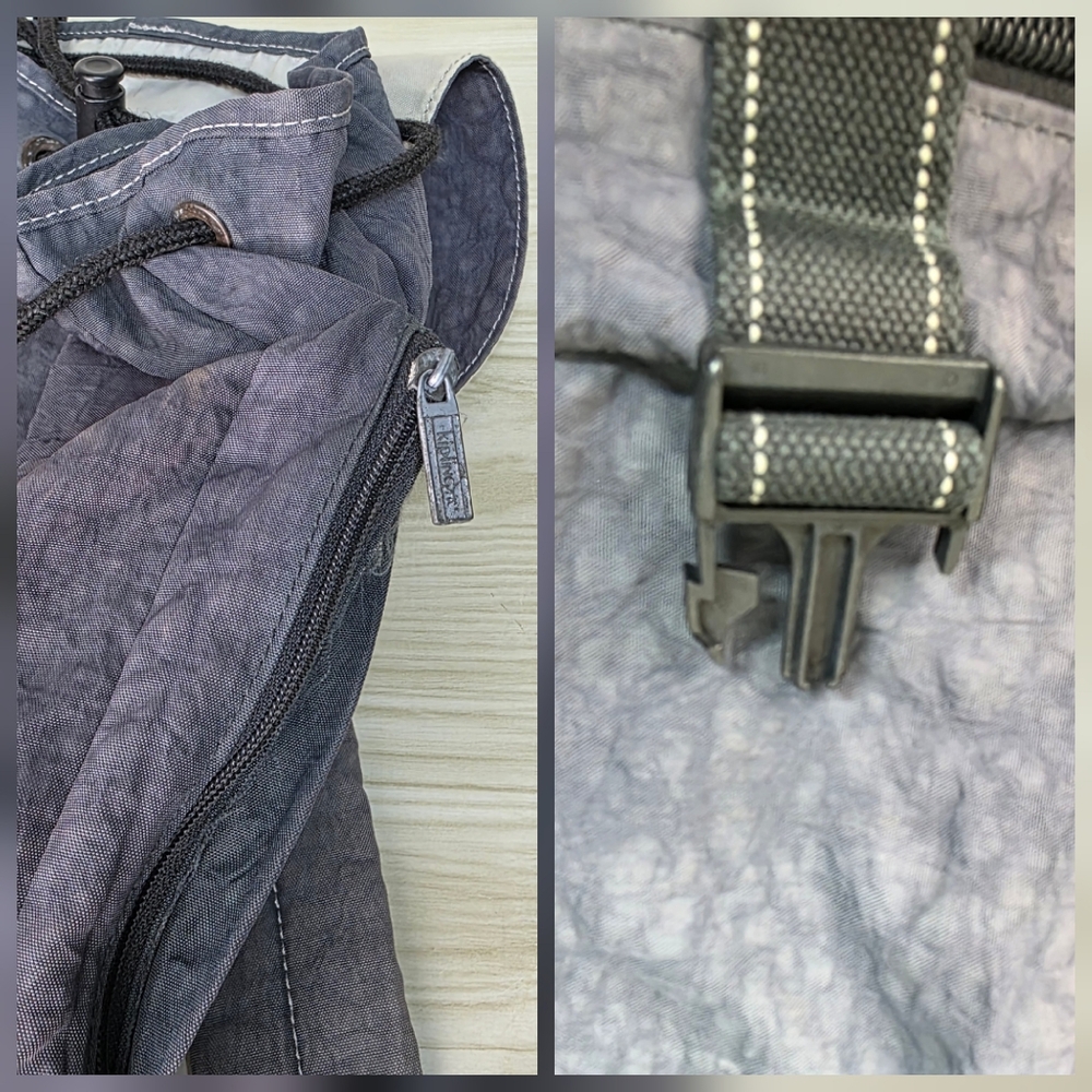 Kipling Gray Pullsack Backpack - image 8